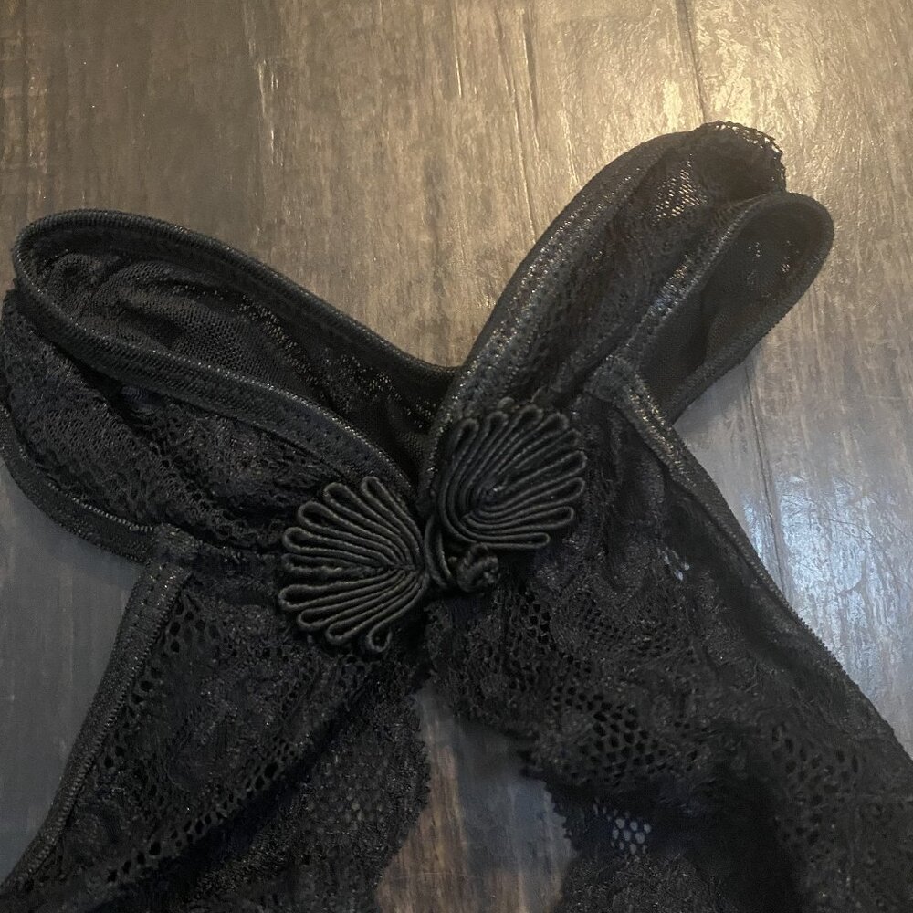 Sexy Lingerie One Piece, Crotchless, Black – Small New - Picture 4 of 6